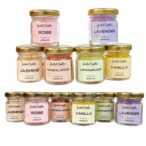Indoblaze Aromatherapy Scented Candles For Home Decor | Mini Jar ...