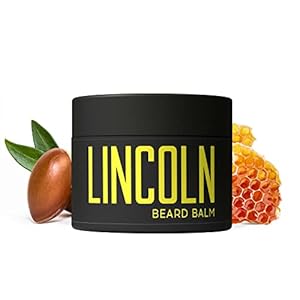 LINCOLN Pflegender Bart Balsam mit hochwertigen Ölen zur perfekten Bartpflege – 100ml – Professionelle Bartbalsam Männerpflege für geschmeidiges Haar ohne zu fetten, Beard Balm, Bartwachs, Bart Creme