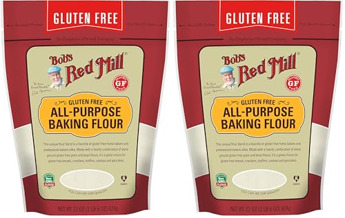 Image of Bob's Red Mill Gluten Free All Purpose Baking Flour, 22oz (Pack of 2) - Vegan, Kosher