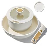 CAROTE 5pcs Pots and Pans Set Non Stick, Cookware Sets, Kitchen Set, Oven/Fridge Safe, Space Saving Pots Set, Nonstick Cooking Set with Versatile Detachable Handle, Induction RV Set