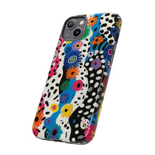 Coque iPhone 14 Plus multicolore antichoc et résistante brillante