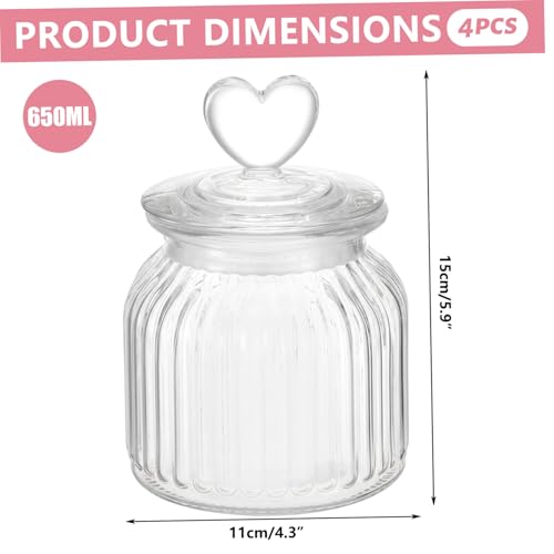 Tarros de cristal con forma de corazón para decorar tu mesa de cocina 4