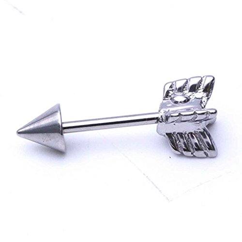 Uzinb Pendiente del oído del cartílago de Acero Inoxidable Perno Prisionero de la joyería del Cuerpo Flecha oído de la Forma del Anillo de oído del Tragus Piercing