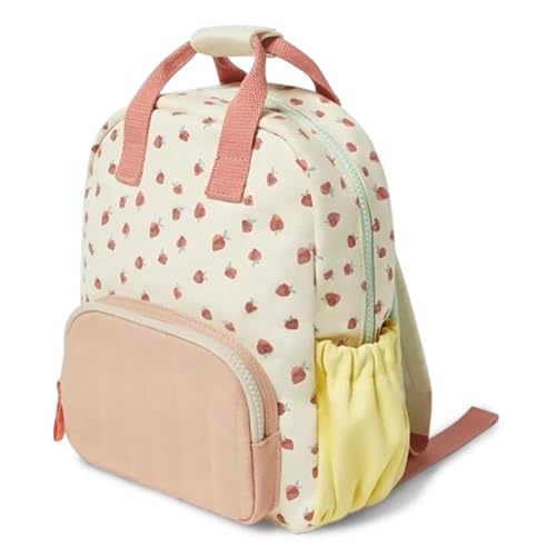YONIZA toddler backpacks for girls 2-4 strawberry mini preschool backpack cute kindergarten backpack(pink)