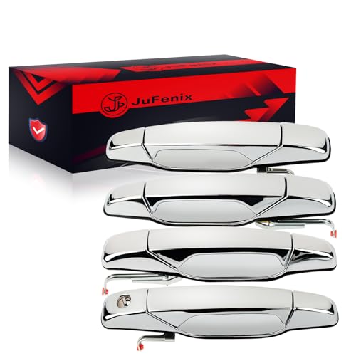 JuFenix Exterior Chrome Door Handle Set