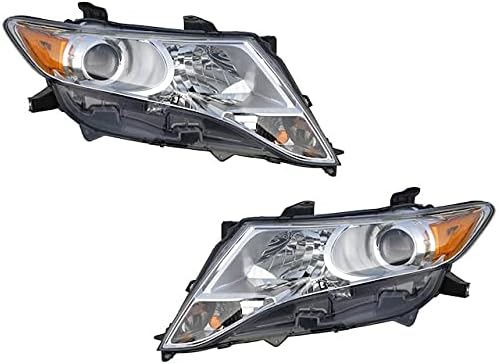 Marketplace Auto Parts, Halogen Headlight Assembly Set of 2 - Compatible with 2009-2015 Toyota Venza (Fits with Halogen Type Bulbs Only) Excludes HID Type