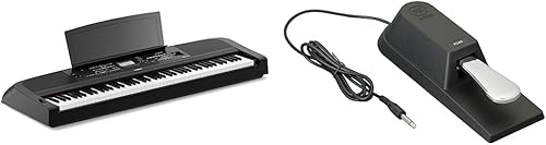 Miniatura 1 de Yamaha DGX670B Piano digital con peso de 88 teclas, negro (el soporte se vende por separado) y pedal de pie de sostenimiento FC4A, multicolor, 0