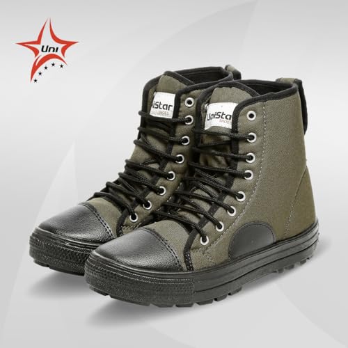 Image of Unistar High Ankle Trekking Ridding Men's Boots | Anti Skid Sole with Mild Waterproof Protection