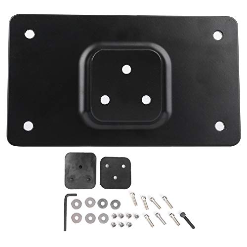Support de plaque d'immatriculation de moto haut de gamme en acier rigide
