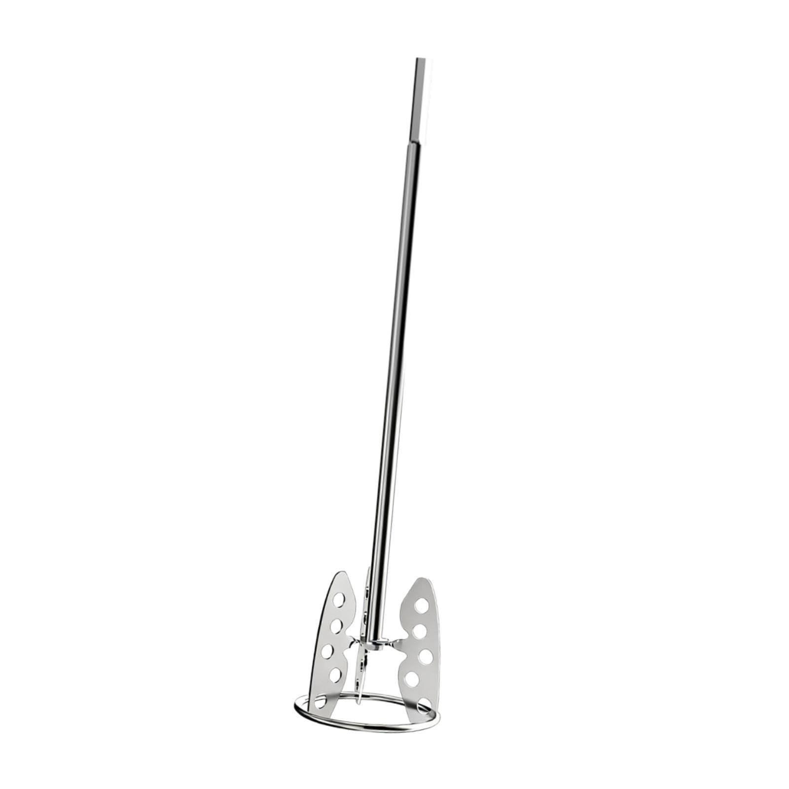 Varilla de Mezcla de Cemento para Materiales con Mango Ergonómico de Acero Inoxidable Agitador para Pintura Y Mezclador de Cemento Adecuada para Tarea, Maleficio