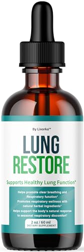 Lung Restore Drops - Official LungRestore Advanced Liquid Drop Supplement - Maximum Strength, Natural Premium Support Vitamins for Overall Health & Wellness Reviews, 1 Bottle for 1 Month