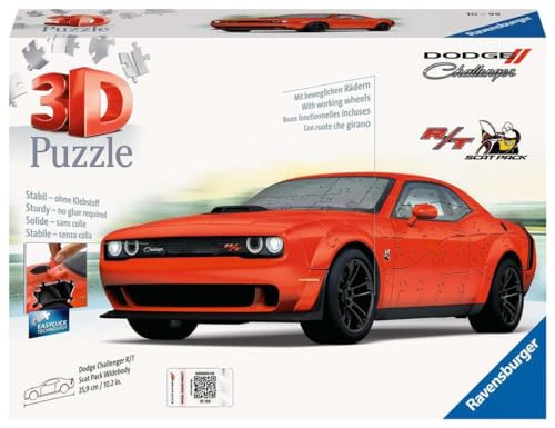 Puzzle 3D Dodge Challenger voiture de collection à construire idée cadeau ado et adulte