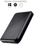 Ultra Slim Portable External Hard Drive USB 3.1 Type C HDD Storage for PC, Mac, Laptop, PS4, Xbox one (1TB)