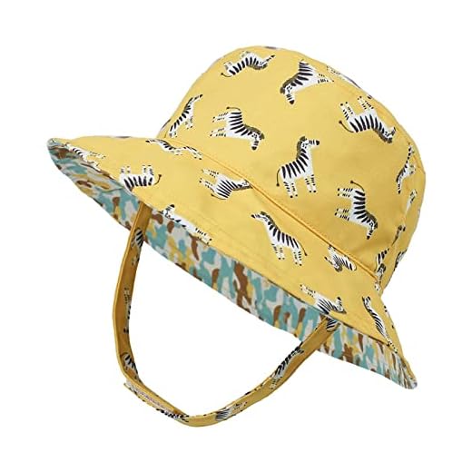 Beach Hats for Girls Kid's Sun Hat Wide Brim 50+ Hat for Toddler Boys Girls Adjustable Bucket Hat Kids Pom Winter Hat (Yellow, S)