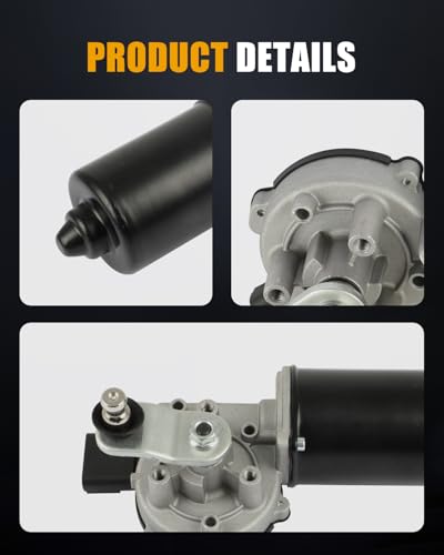 Image of ROADFAR Front Windshield Wiper Motor Fit for Jeep for Wrangler 2007-2016 | Fit For Jeep For Wrangler 2007-2016|Replace 55077859AB|55077859AC|55077859AD|68002388AA|5 Pins