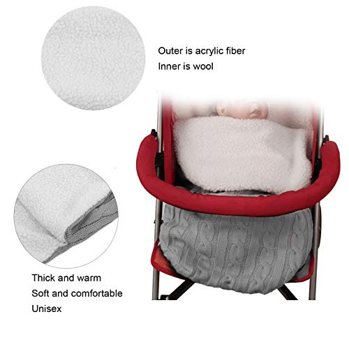 Cobertor de enrolar para bebê, cobertor quente para bebê, presente de bebê macio e confortável para
