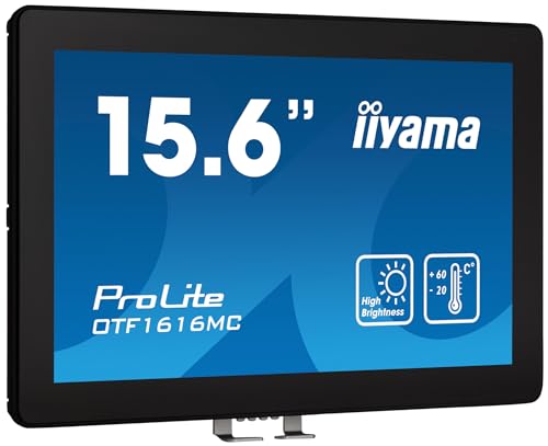 iiyama ProLite OTF1616MC B1 Écran LED 15.6 cadre ouvert écran tactile 1920 x 1080 Full HD @ 60 Hz VA 1100 cdm² 800:1 25 ms HDMI VGA DisplayPort - vue 3