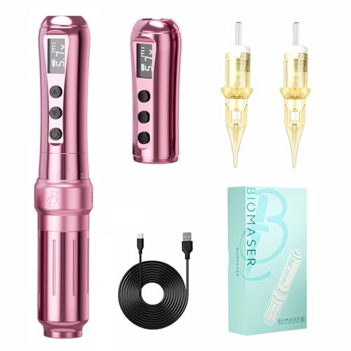 BIOMASER U1 Tattoo Gun,Wireless PMU Tattoo Machine Eyebrows & Lips, Professional Permanent Makeup