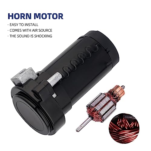 Cenzhiwen KX-1014 Train Horn Kit, .Ultra Loud Db. The Air Horn With Compressor Is Suitable For Pickup/Motorhome/Suv/Truck/Train 12V 150Db And Other Vehicles thumb #3