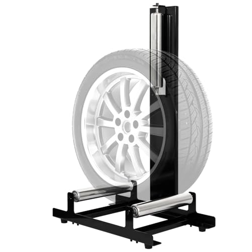 Yeeoy Rolling Wheel Detailing Stand Heavy Duty Wheel Cleaning Stand Portable Car Detailing Roller for Wheel Rim Cleaning Ceramic Coating polishing Applying Tire Shine & Car Wheel Wash
