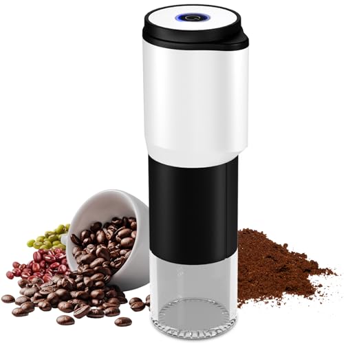 Compact Portable Electric Coffee Grinder,Features a Built-in 1300mAh Rechargeable Battery...