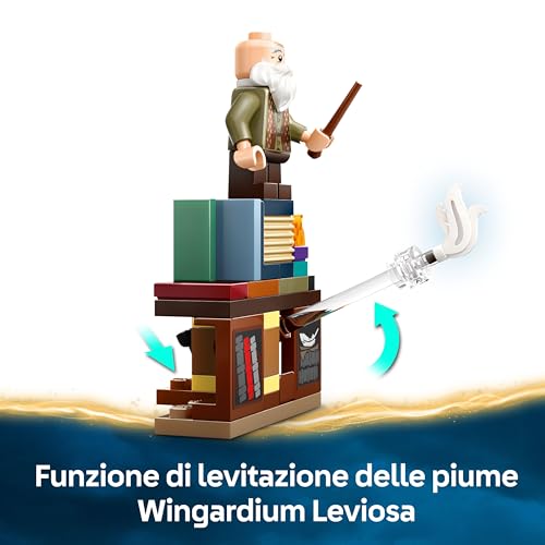 Harry Potter Castello di Hogwarts: Lezione di Incantesimi con 3 Minifigure da Collezione tra cui Hermione Granger e Ron Weasley con Funzione di levitazione, Giochi per Bambini e Bambini da 8 Anni - Lego - Immagine 5