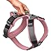Hunter Hundegeschirr Maldon UP, Farbe: Altrosa/grau, weich gepolstert & komfortabel, stark reflektierend durch 3M Scotchlite, 4-Fach verstellbar, mit gepolstertem Griff (ab S-M), Größe: XS-S