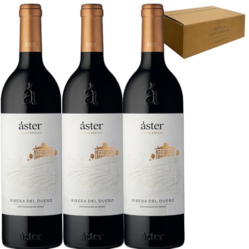 Áster - Crianza Ribera del Duero 2020 | 100 % Tinta del País | 14,5 % vol. | Crianza 16‑22 meses en roble francés | Elegante y estructurado - 3 Botellas 75cl