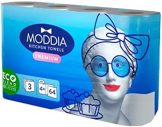 Moddia Küchentücher 3-lagig 4 x 64 Blatt (4 piece)