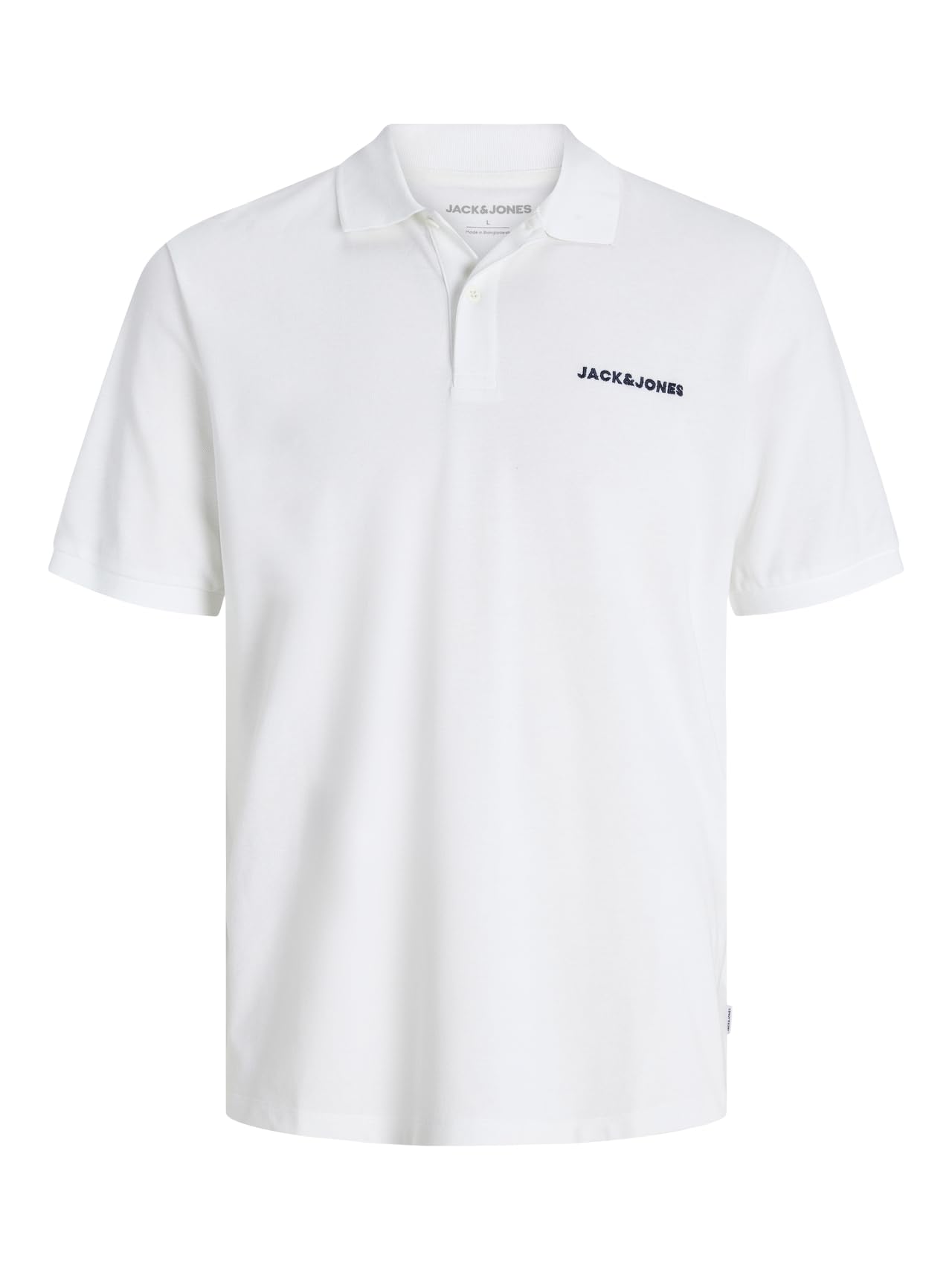JACK & JONES Poloshirt Herren 2er-Pack – Regular Fit Poloshirts für Herren im Set – Kurzarm Poloshirt mit Hemdkragen – Atmungsaktiv & Pflegeleicht für Alltag & Freizeit – Größe: L