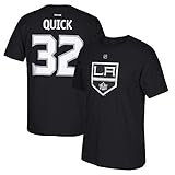 NHL Los Angeles Kings #32 Jonathan Quick Home Premier N and N Tee, X-Large, Black