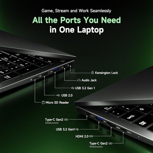 Image of NIMO 15.6 inch IPS FHD Gaming Laptop, AMD Ryzen 7 7735HS 16GB DDR5 RAM 1TB SSD (Beats i7-12650H, Up to 4.75GHz) Computer, Radeon 680M, 100W Type-C, Backlit Keyboard, Webcam for Professionals & Students