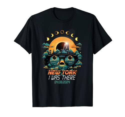 Eclipse Phases Total Solar Eclipse 2024 Nueva York Camiseta
