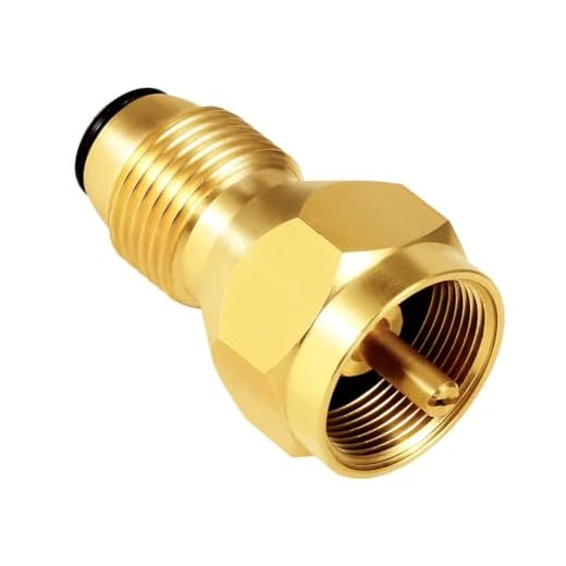 Hooshing Propane Refill Adapter Universal for Disposable Small Propane Bottle Solid Brass Propane Tank Atapter Lp Gas 1 LB Cylinder Coupler Quick Connect Attachment