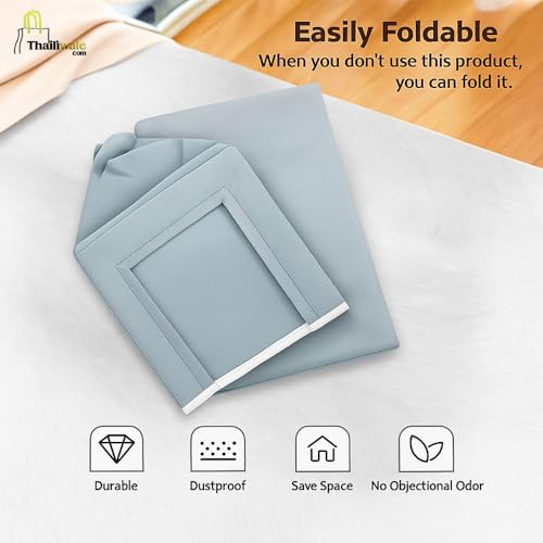 Image of Foldable Shirt Stacker Organiser (Set of 4) - Non-Woven Wardrobe Storage for Shirts, T-Shirts, Sarees & Trousers | Front-Open Closet Organiser | Grey