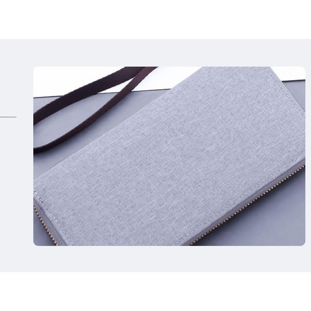 Handbag Canvas Handbag Men's Long Zipper Wallet Business Casual New Oxford Cloth(E)3