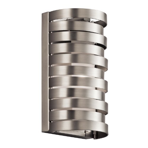 Kichler 43305NI Roswell Wall Sconce 1-Light Halogen, Brushed Nickel