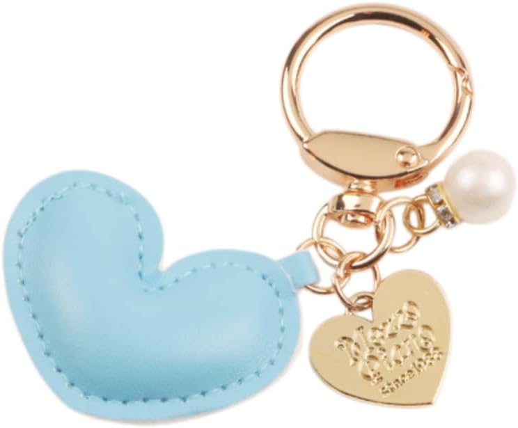 Cute Pearl Love Heart Keychain for Handbags Bag Purse Charm Keychain Creative Birthday Gift image 5