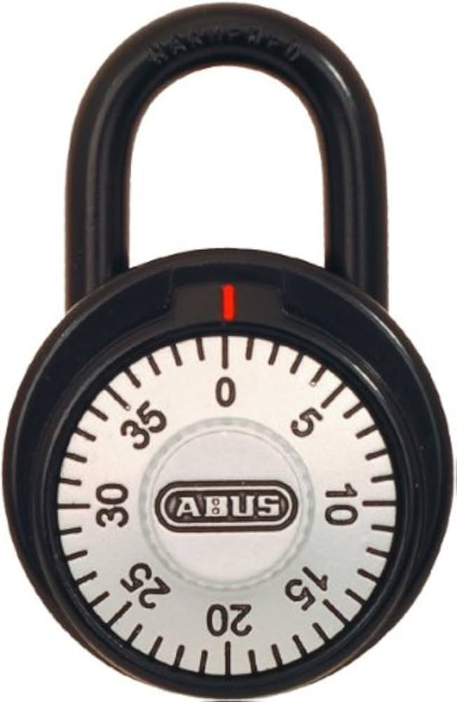 ABUS 78/50 Locker Dial Silver Combination Padlock - Abus