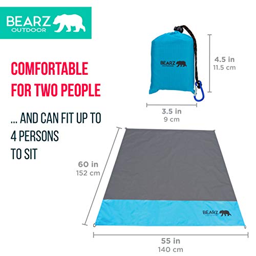 Couverture de poche imperméable anti-sable compacte pour le camping - 8