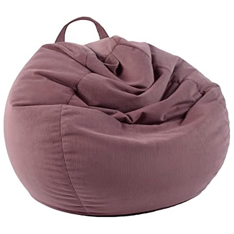 LPMOERA Stuffed Animal Storage Bean Bag Chair Cover (No Filler) for Kids and Adults.Pets Dogs/Cats Lazy Beds.Soft Premium Corduroy Stuffable Bean Bag for Organizing Children Plush Toys or Memory Foam Cover