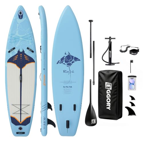 Image of Inflatable Paddle Board, Stand Up Paddle Board | Stable Design with Non-Slip Comfort Deck, Portable Travel Paddle Board