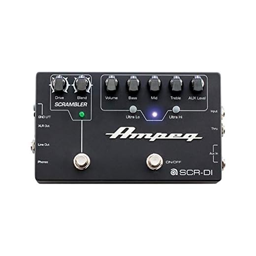 Pedal previo Ampeg SCR-DI.