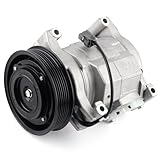 Farrme A/C Compressor Fit for Honda Accord 2003-2007 2.4L L4 AC Air Compressor with Clutch CO 28003C Automotive Replacement AC Compressor with Clutch 38800RAAA01, 38810RBA006, 10345430, 140155