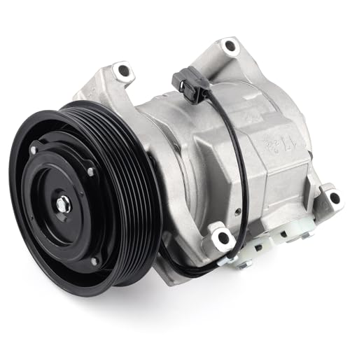 Farrme A/C Compressor Fit for Honda Accord 2003-2007 2.4L L4 AC Air Compressor with Clutch CO 28003C Automotive Replacement AC Compressor with Clutch 38800RAAA01, 38810RBA006, 10345430, 140155