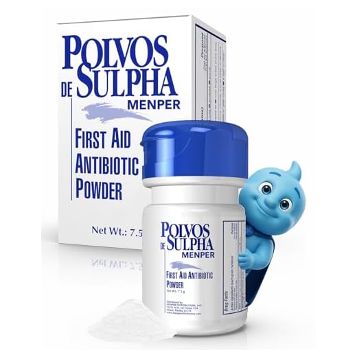 Polvos de Sulpha First Aid Antibiotic Powder 7.5 mg