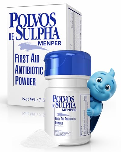 Polvos de Sulpha First Aid Antibiotic Powder 7.5 mg