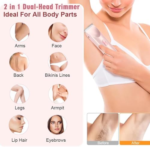 Bikini Trimmer for Women,2 in 1 Dual Head Bikini — detail view
