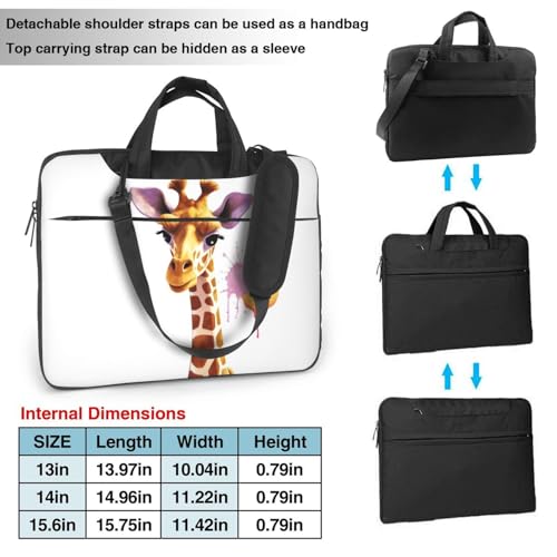 Maletín para portátil unisex 15.6 pulgadas negro miniatura 3