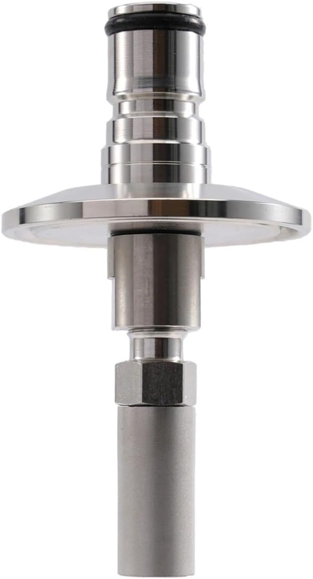 Ball Lock Carbonation Stone: 1.5 Inch TC Connection 0. Micron Carb Kit for Homebrew Conical Fermenter